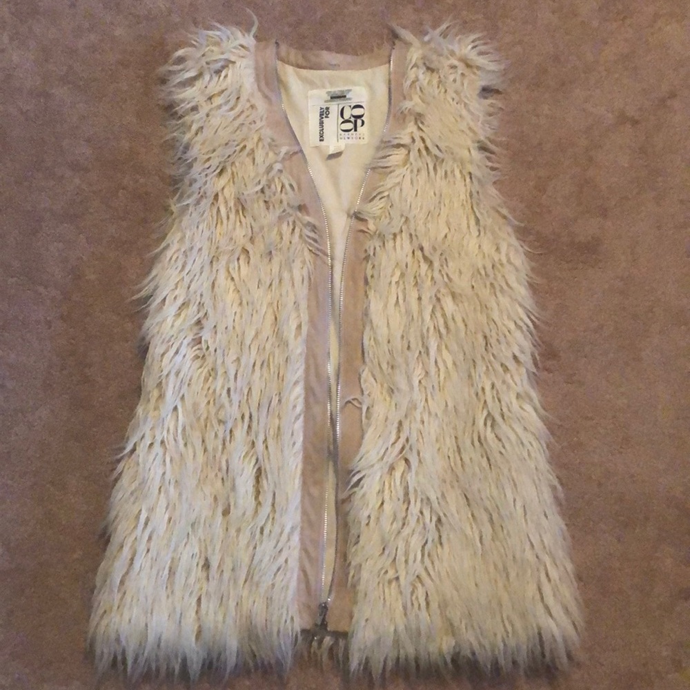 CO-OP Barney’s New York Furry Vest